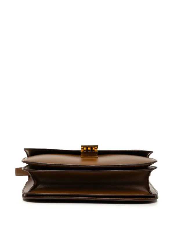 Celine Pre-Owned 2019 Medium Calfskin Classic Box Crossbody Bag