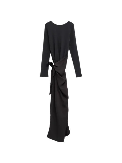 OUR LEGACY ribbed-knit tie-waist maxi dress