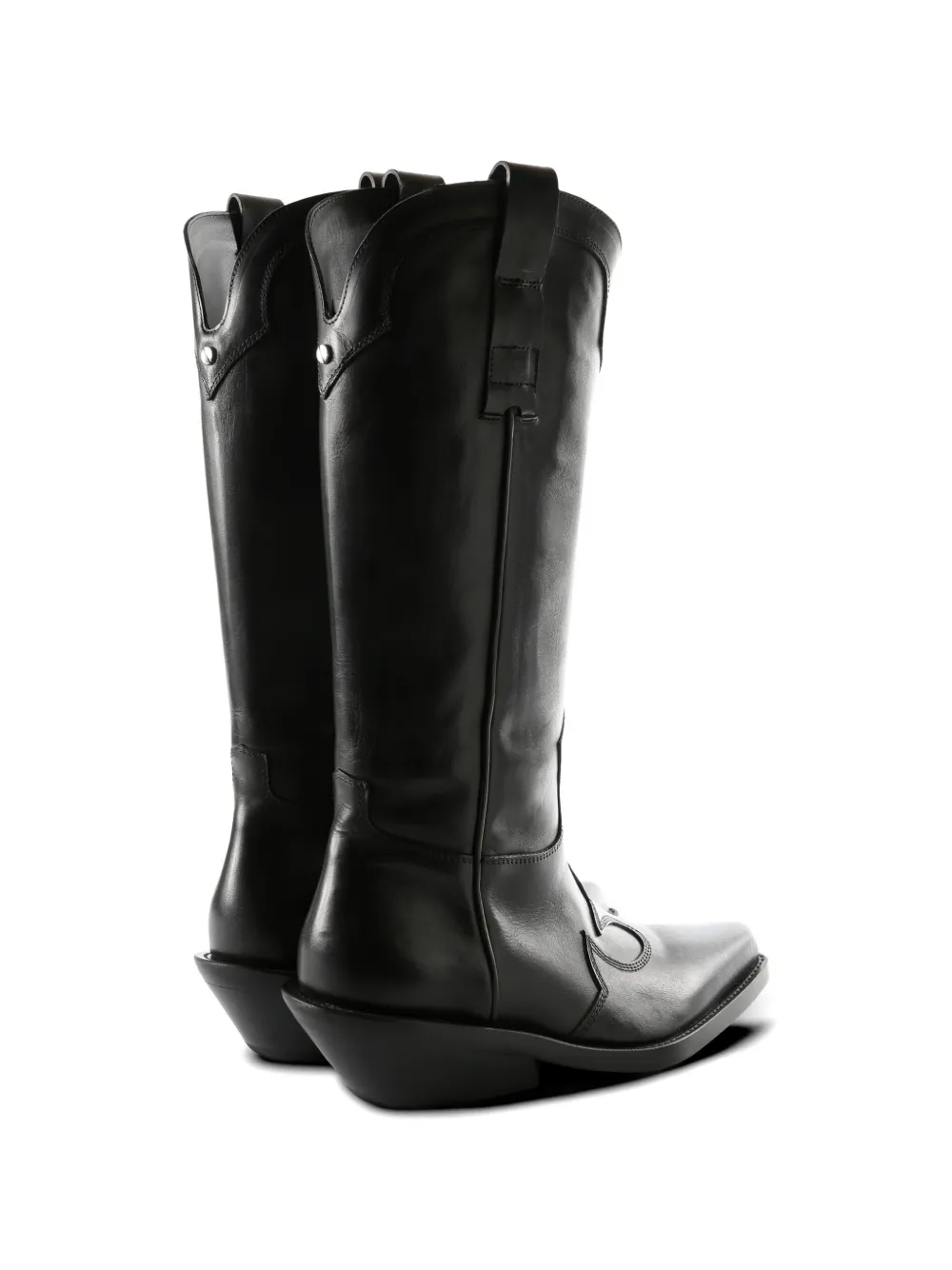 Ann Demeulemeester Rasin Santiags cowboy boots Zwart