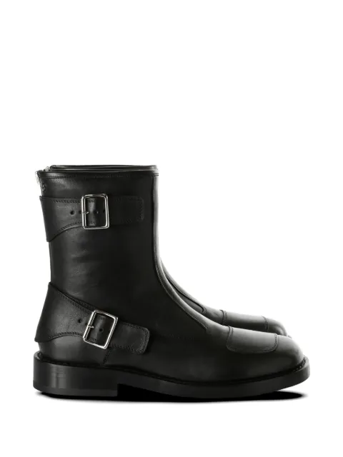 Ann Demeulemeester buckle-strap leather boots