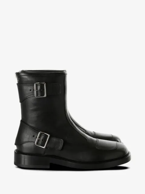 Ann Demeulemeester buckle-strap leather boots