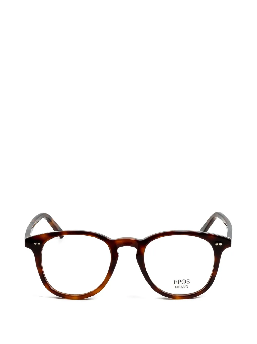 Epos Zeus 2 round-frame glasses - Marrone
