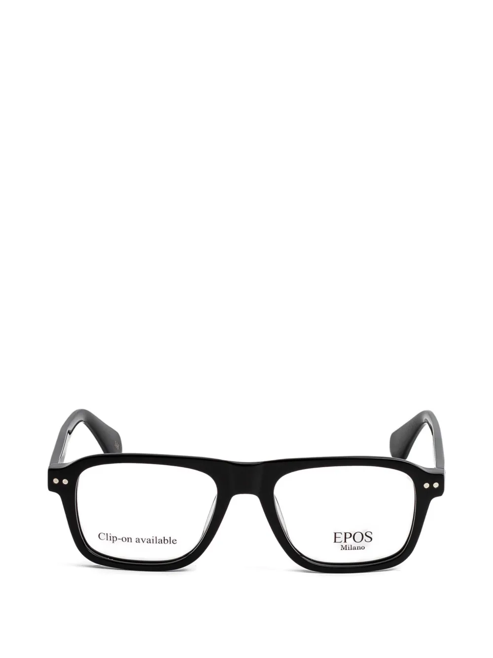 Epos Sam clip-on rectangle-frame glasses - Nero