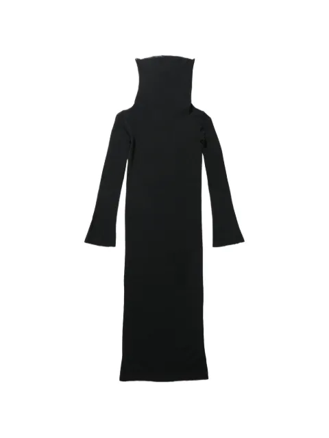 Ann Demeulemeester cowl-neck long-sleeve maxi dress