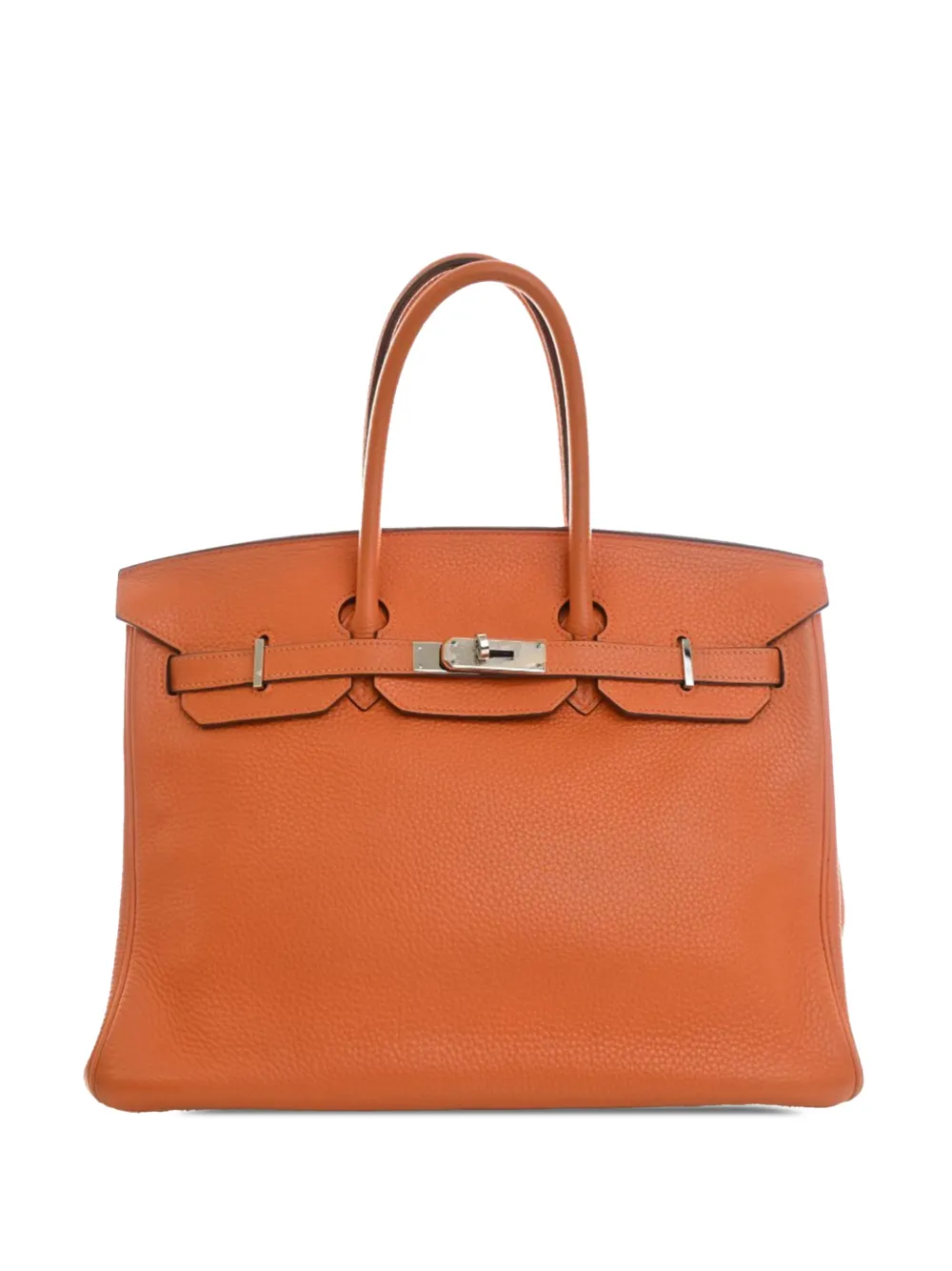 Hermès Pre-Owned 2008 Clemence Birkin Retourne 35 handbag - Arancione