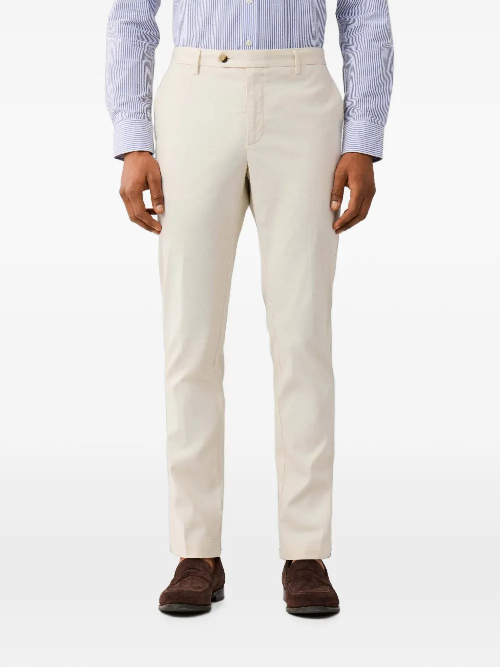 Hackett London 켄징턴 골지 텍스처 치노 팬츠 | 뉴트럴 | Image 1