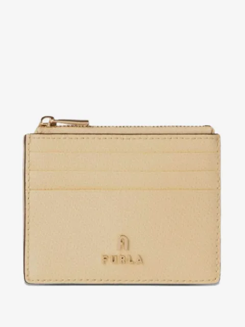 Furla S Camelia textured-leather card case