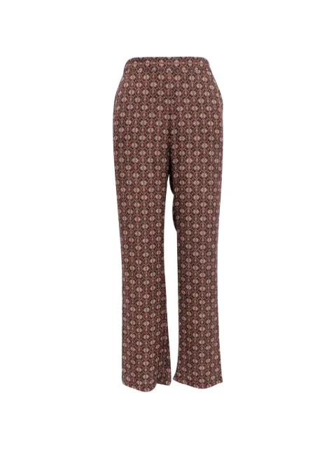 Theory pantalon de tailleur imprimé à coupe droite