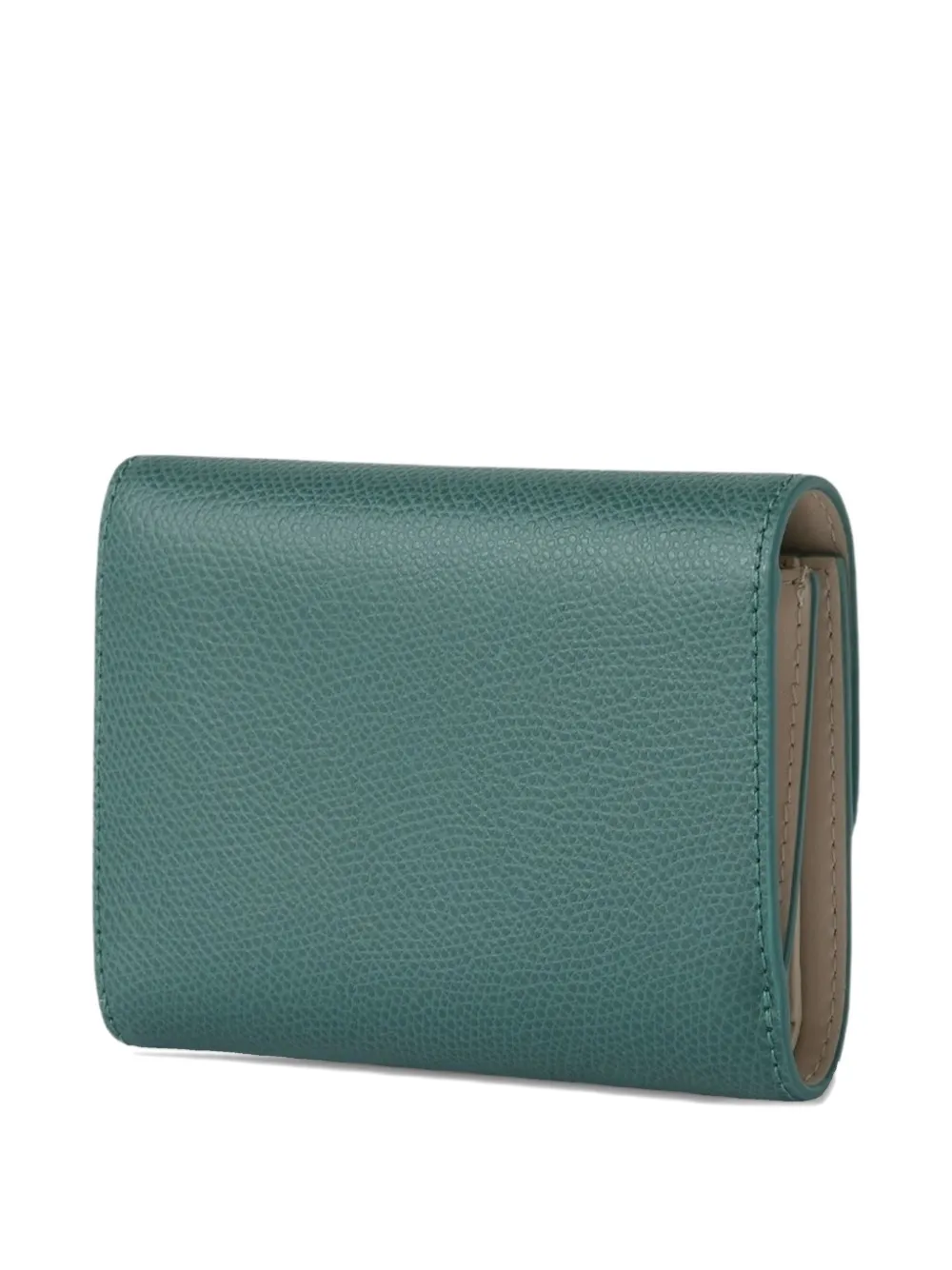 Furla Compact portemonnee met logoplakkaat Groen