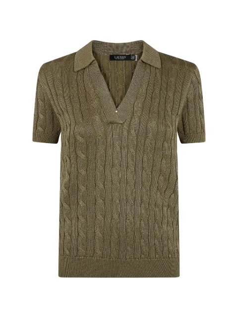 Lauren Ralph Lauren playera tipo polo en tejido de ochos