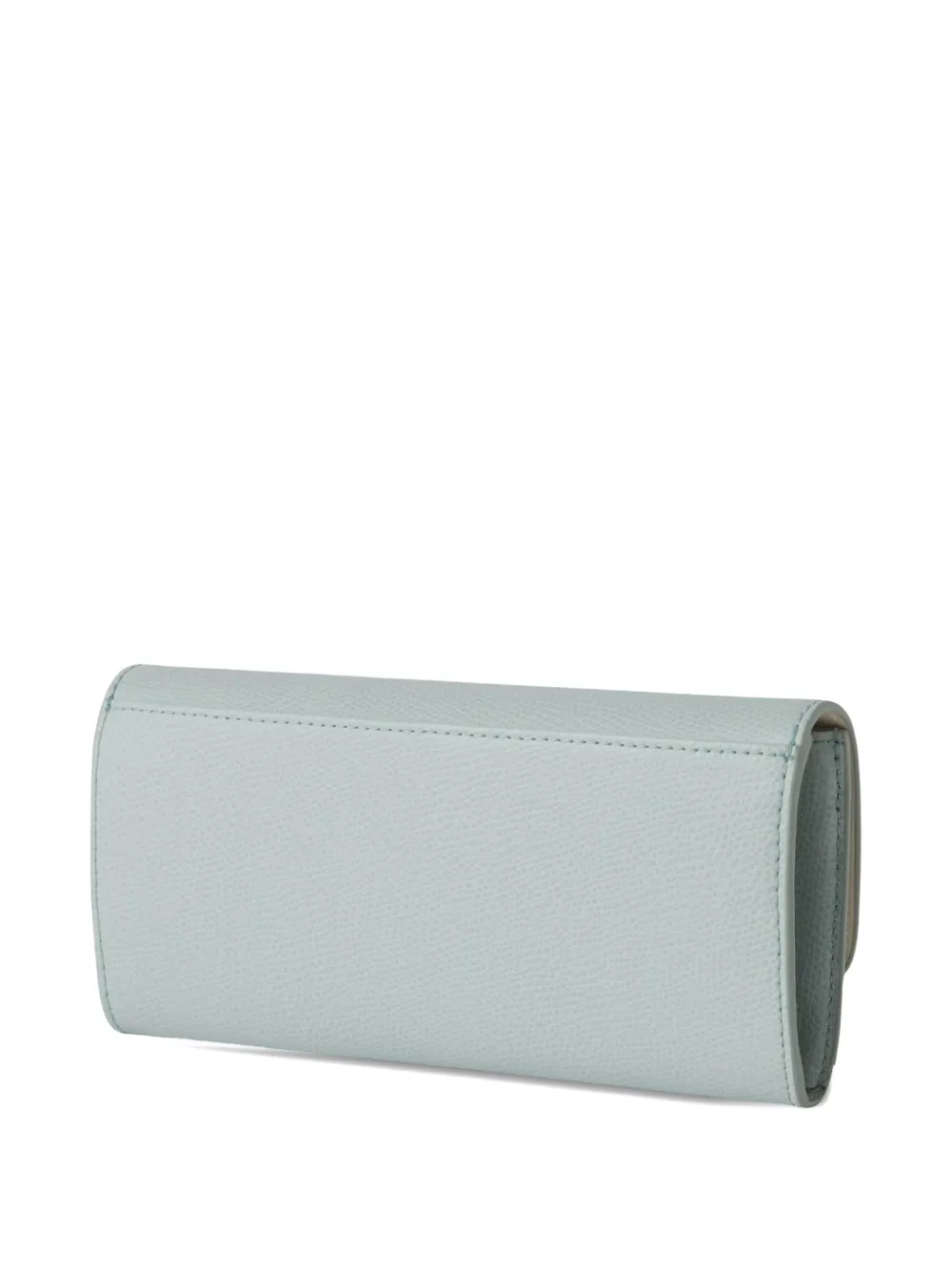 Furla XL Iride leren portemonnee met textuur Blauw