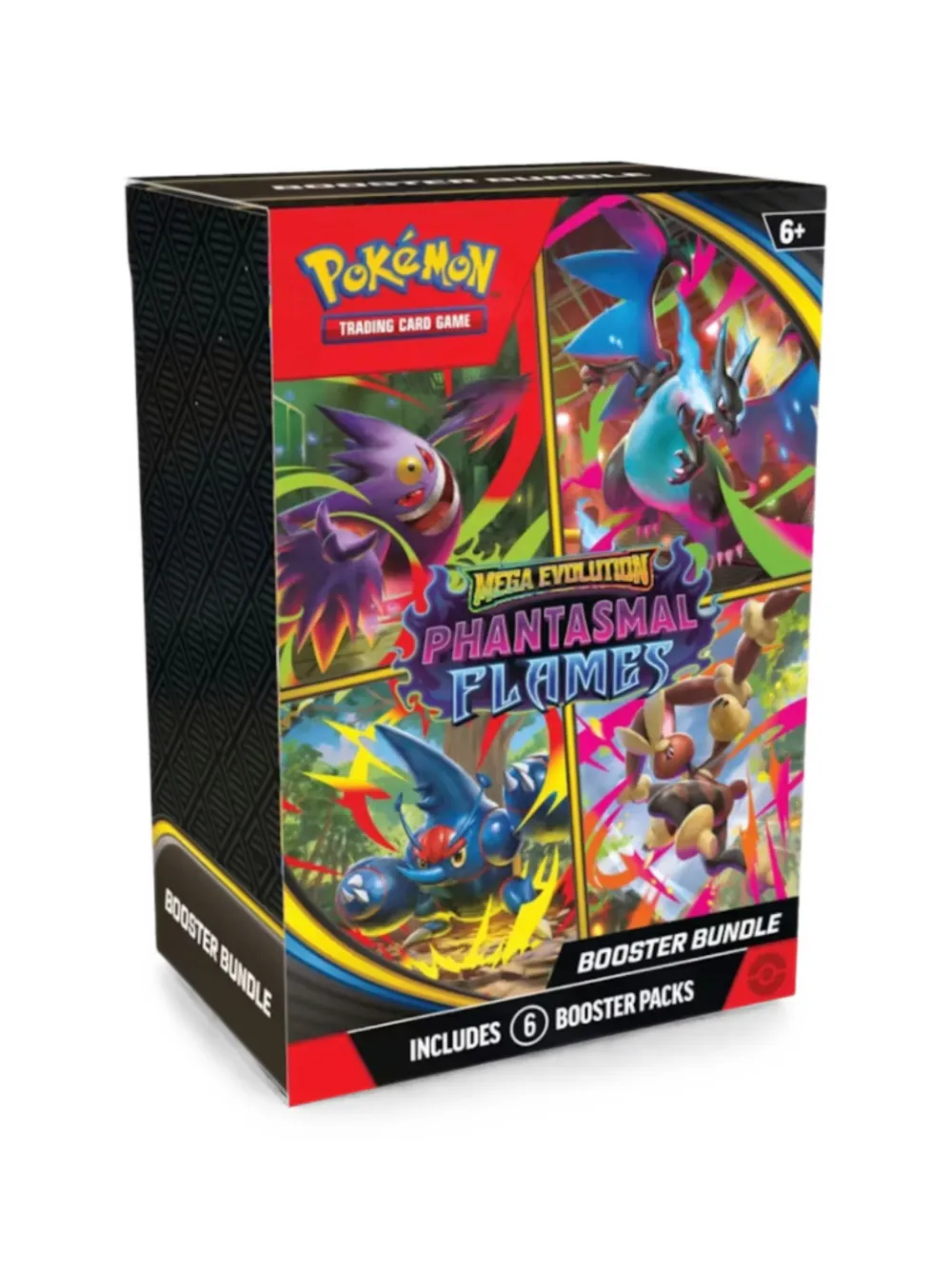 Pokemon 2025 Mega Evolution Phantasmal Flames booster bundle (set of six) - Schwarz