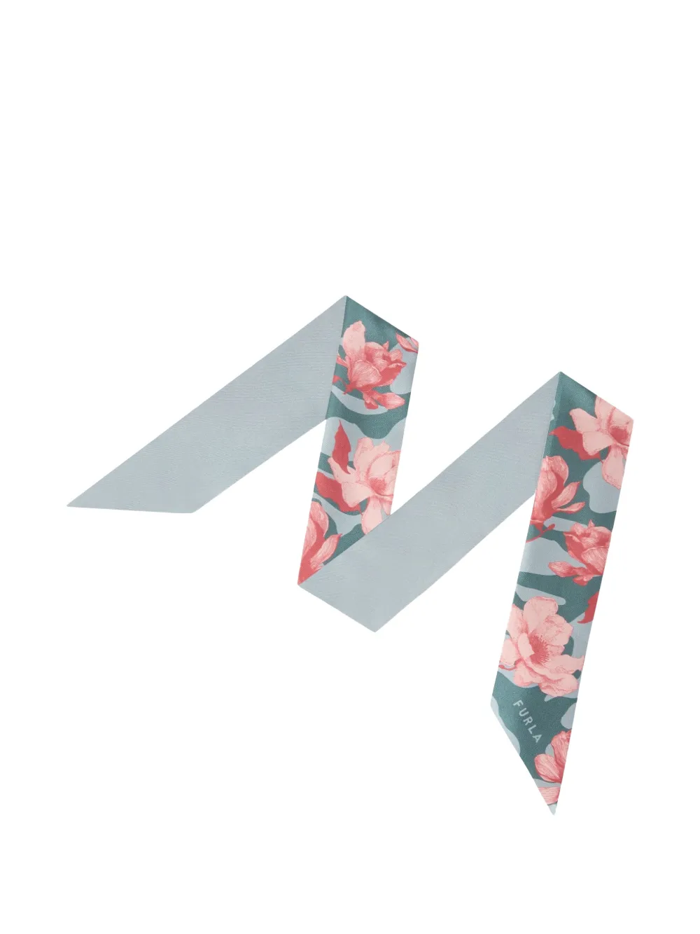 Furla Metropolis floral-print scarf - Blu