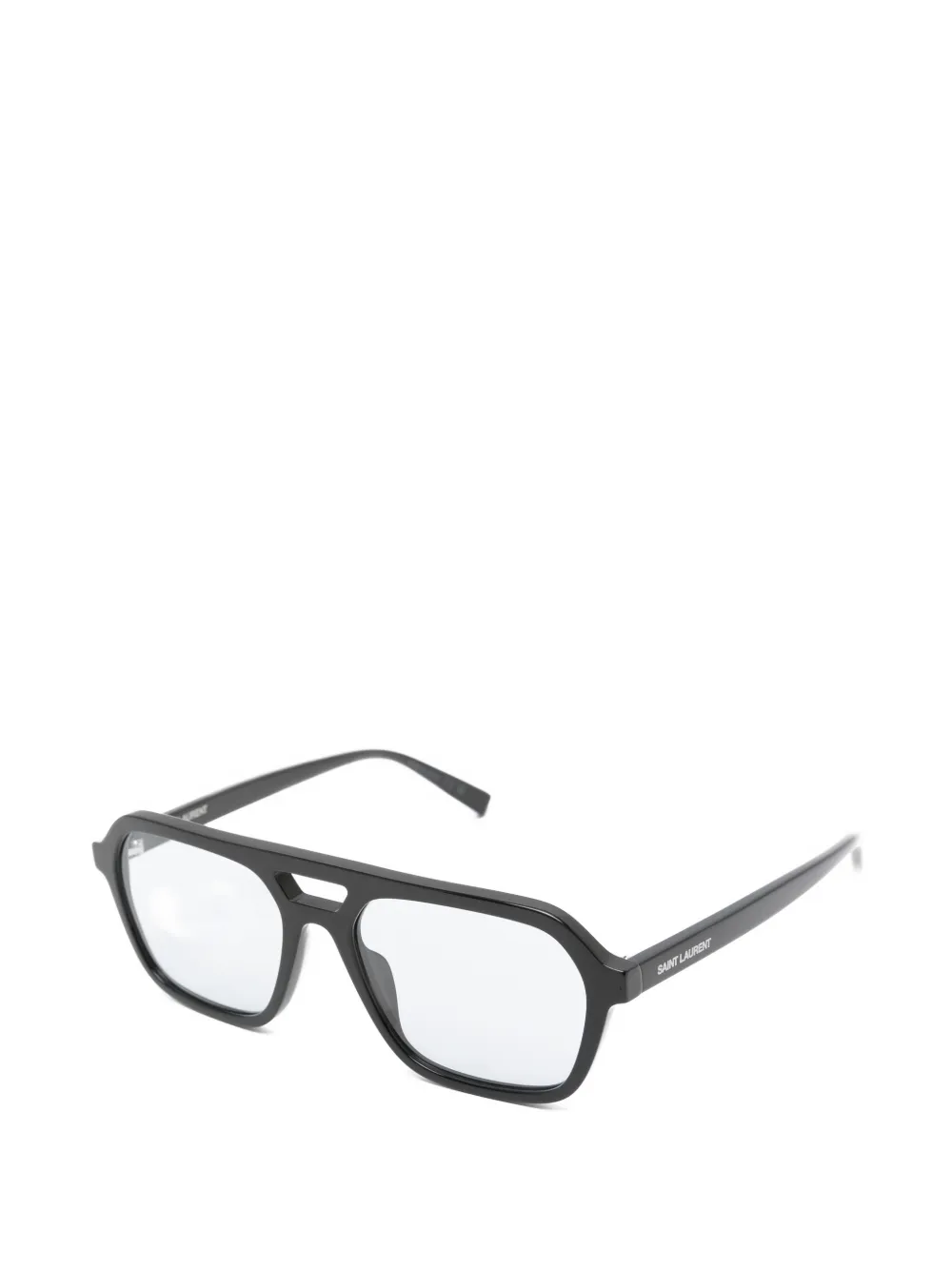 Saint Laurent Eyewear Zonnebril met piloten montuur Zwart