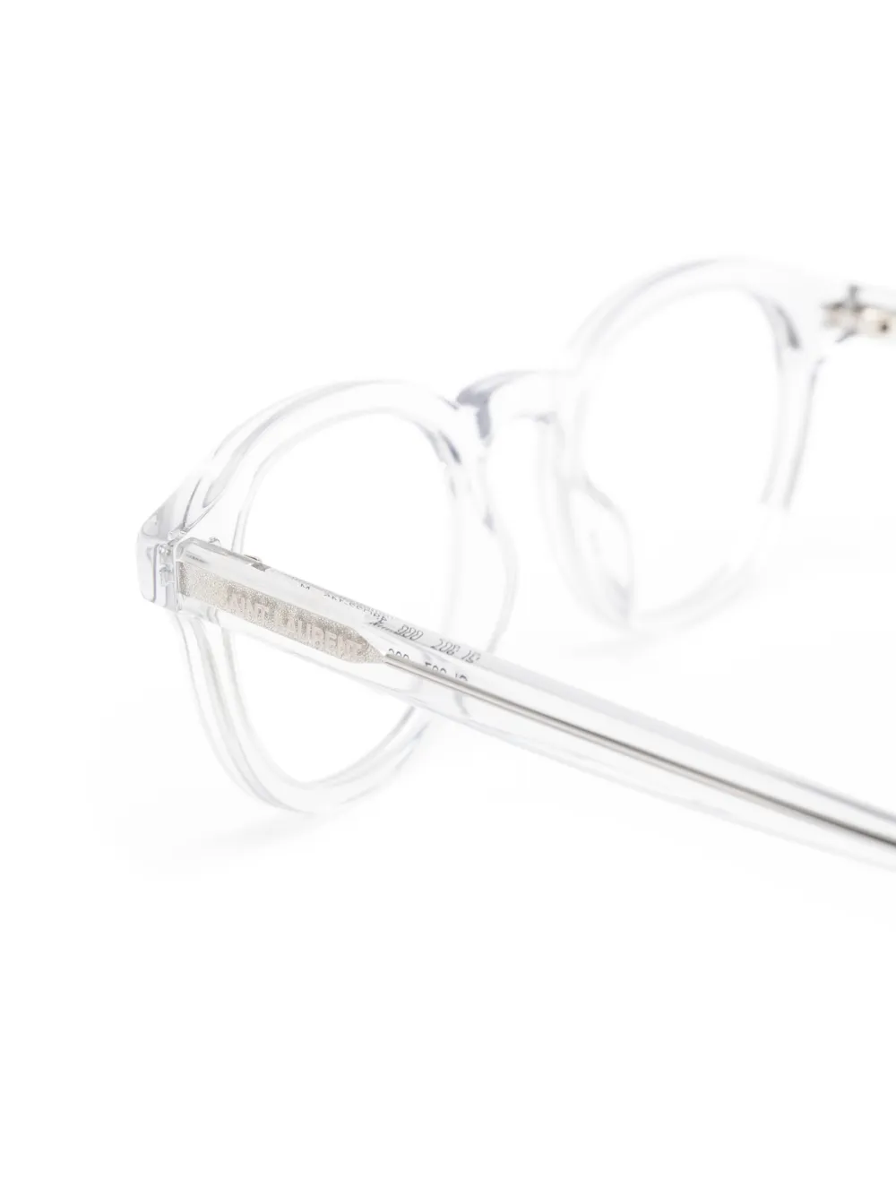 Saint Laurent Eyewear Bril met rond montuur Wit
