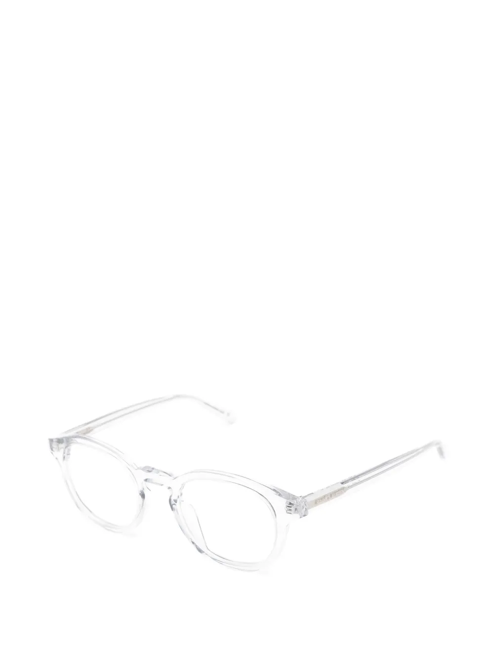 Saint Laurent Eyewear Bril met rond montuur Wit