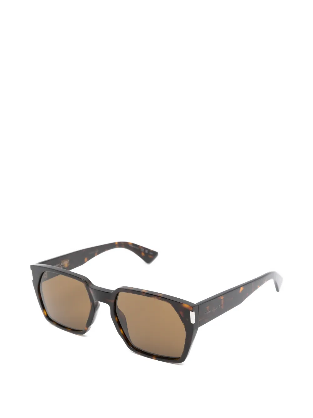 Saint Laurent Eyewear SL894 zonnebril met geometrisch montuur Bruin