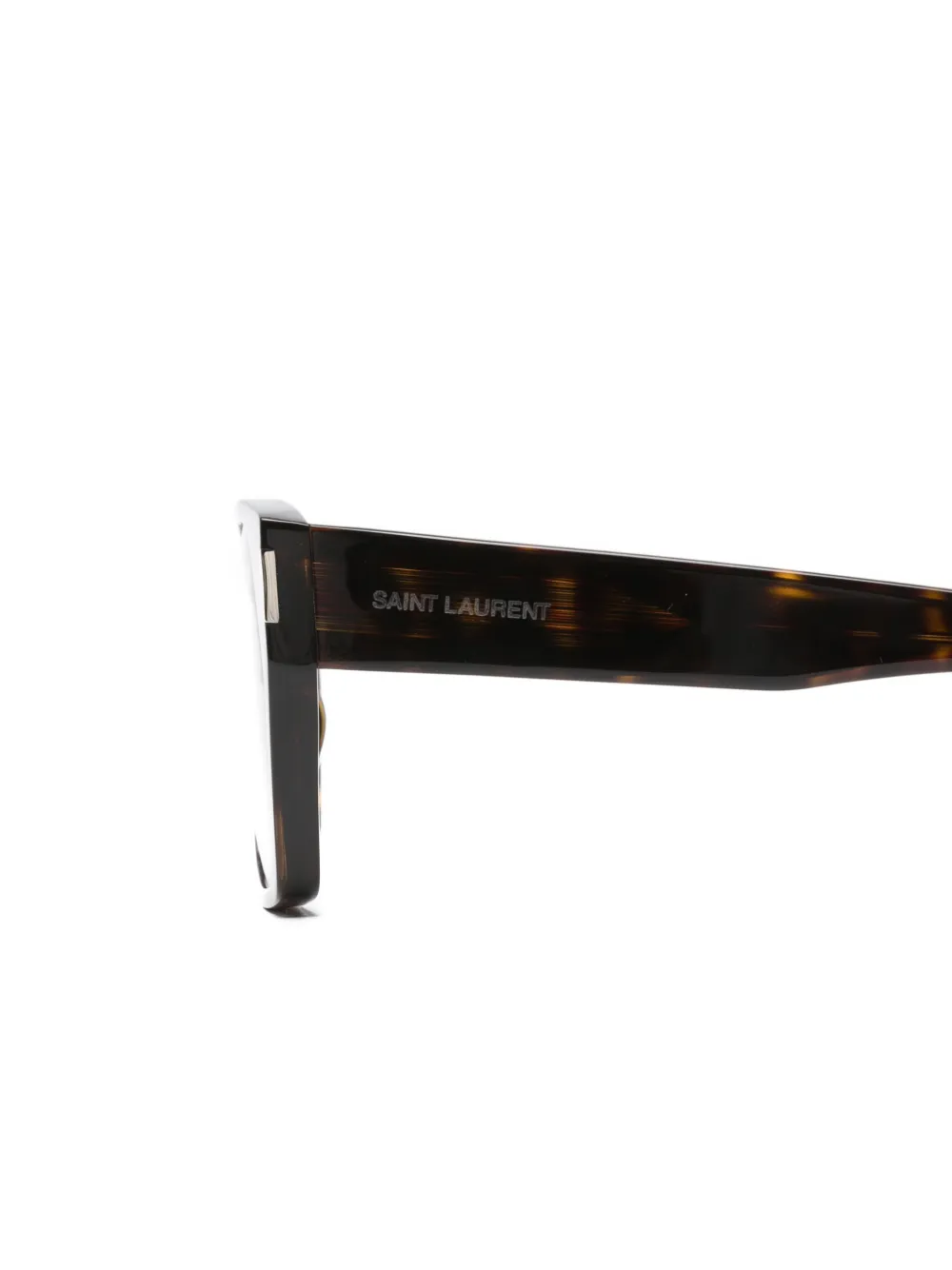 Saint Laurent Eyewear SL894 zonnebril met geometrisch montuur Bruin