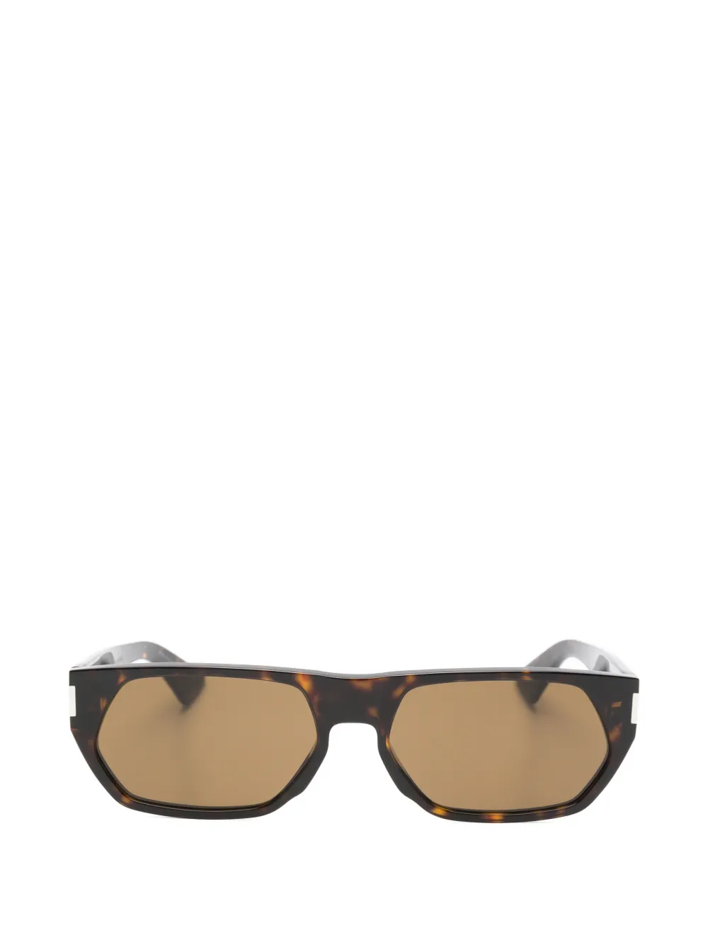 Saint Laurent Eyewear SL 898 geometric-frame sunglasses - Braun