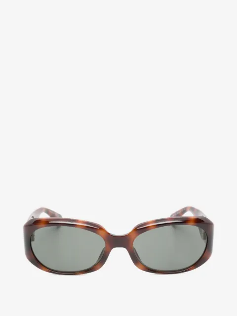 Saint Laurent Eyewear tortoiseshell-effect round-frame sunglasses
