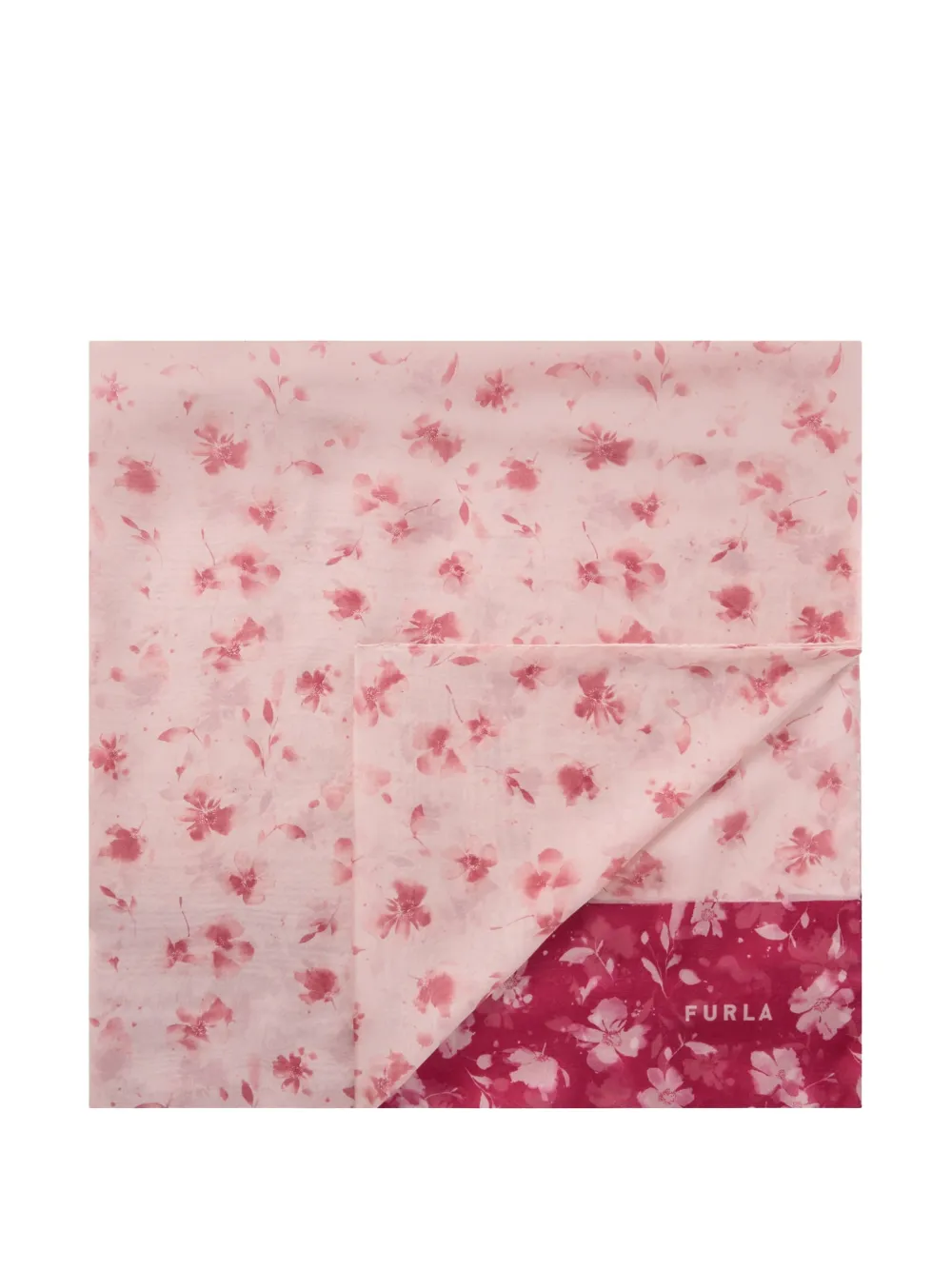 Furla Primavera floral-print scarf - Rosa