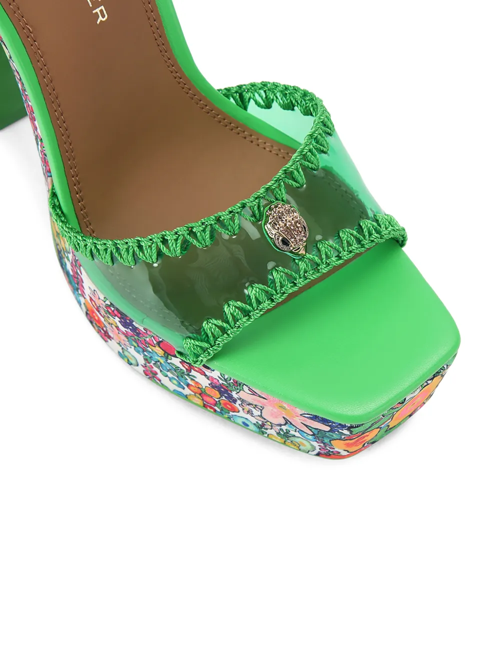 Kurt Geiger London Vinyl sandalen met plateauzool Groen