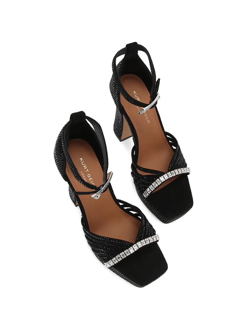 Kurt Geiger London Sandalen verfraaid met kristallen Zwart