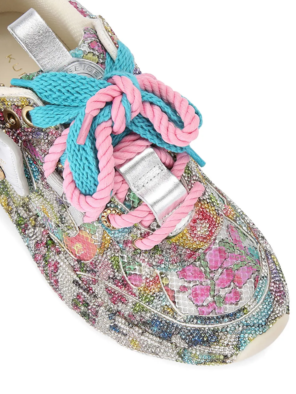 Kurt Geiger London Kurt Runner sneakers met pailletten Wit