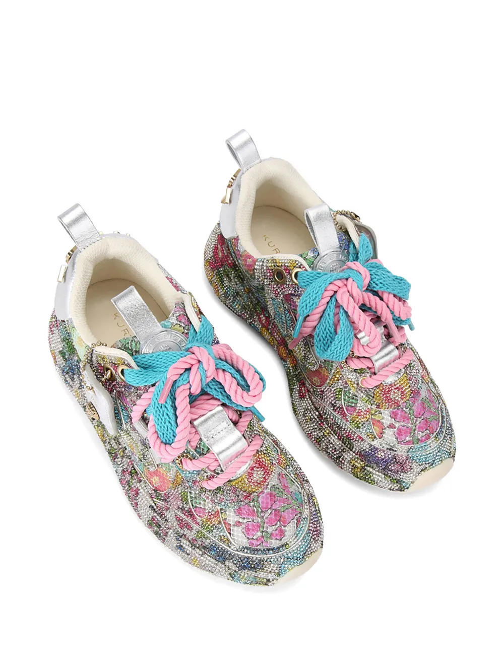 Kurt Geiger London Kurt Runner sneakers met pailletten Wit