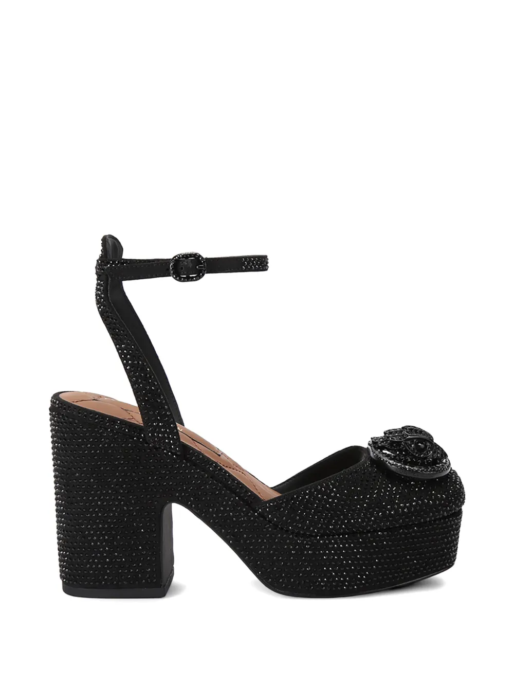 Kurt Geiger London Sandali Chelsea con plateau e cristalli - Nero