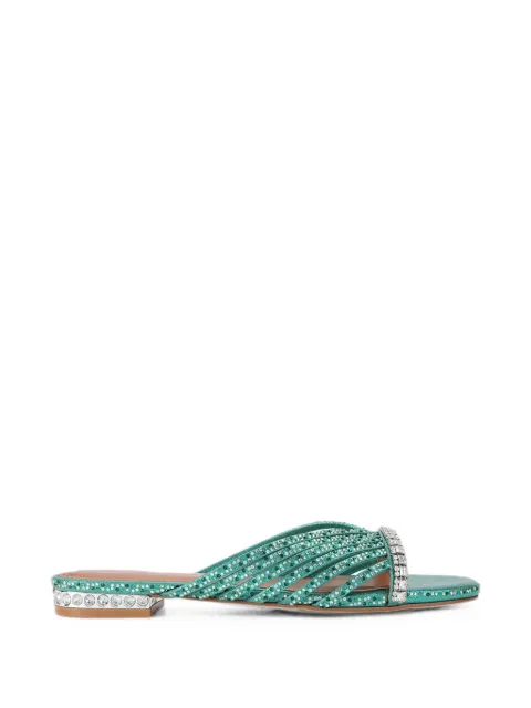Kurt Geiger London crystal-embellished flat mules