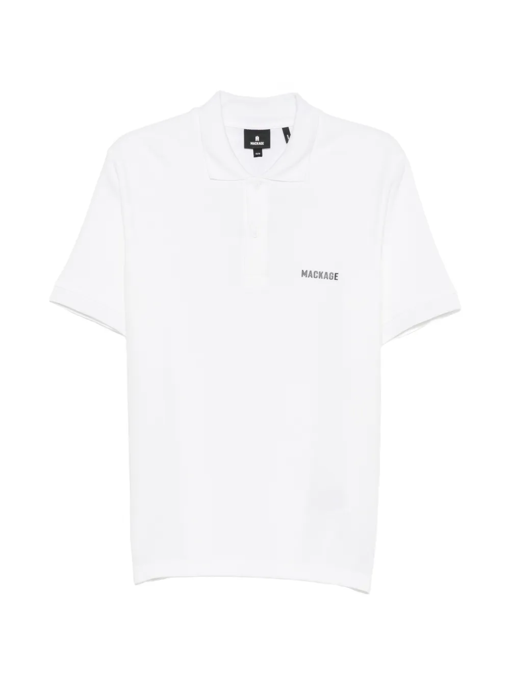 Mackage logo-print organic cotton Polo shirt - Weiß