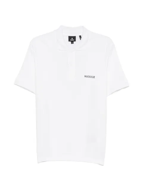 Mackage logo-print organic cotton Polo shirt