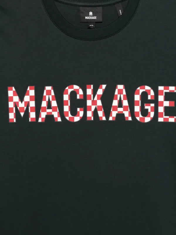 Mackage logo-print Cotton T-shirt | Black | FARFETCH MY