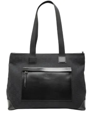 Gucci Pre-Owned アビー GGキャンバス ハンドバッグ | ブラック