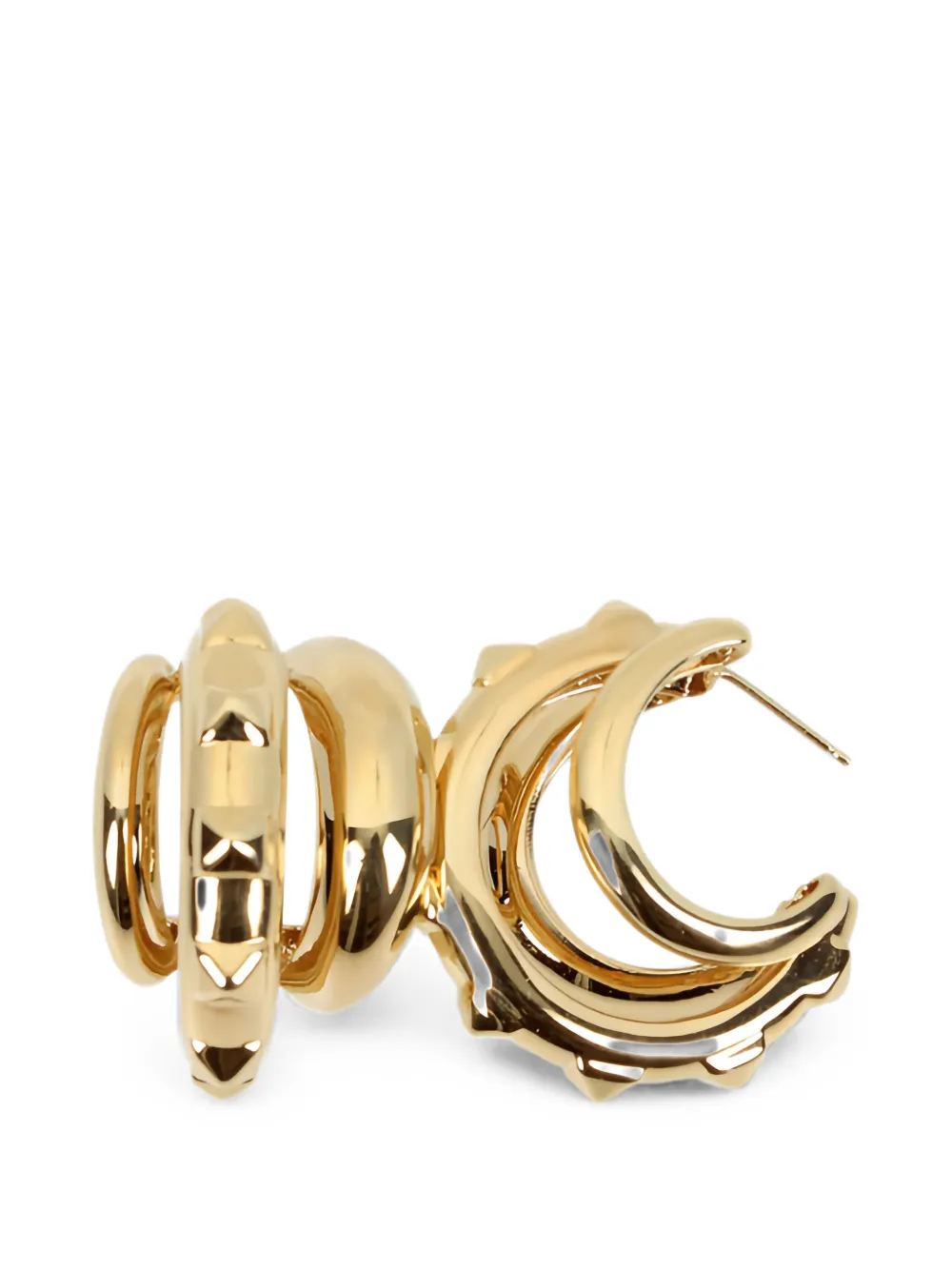 Valentino Garavani Rockstud hoop earrings - Oro