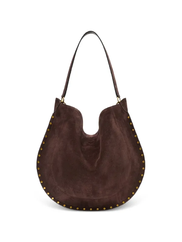 Isabel Marant Oskan Soft Suede Bag in Brown