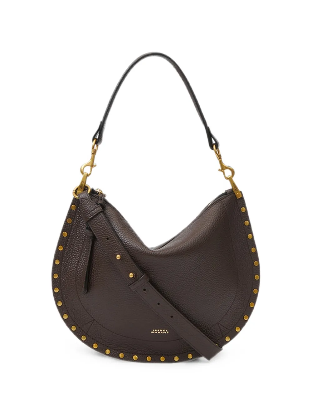 ISABEL MARANT Oskan Soft Zip shoulder-strap bag - Marrone