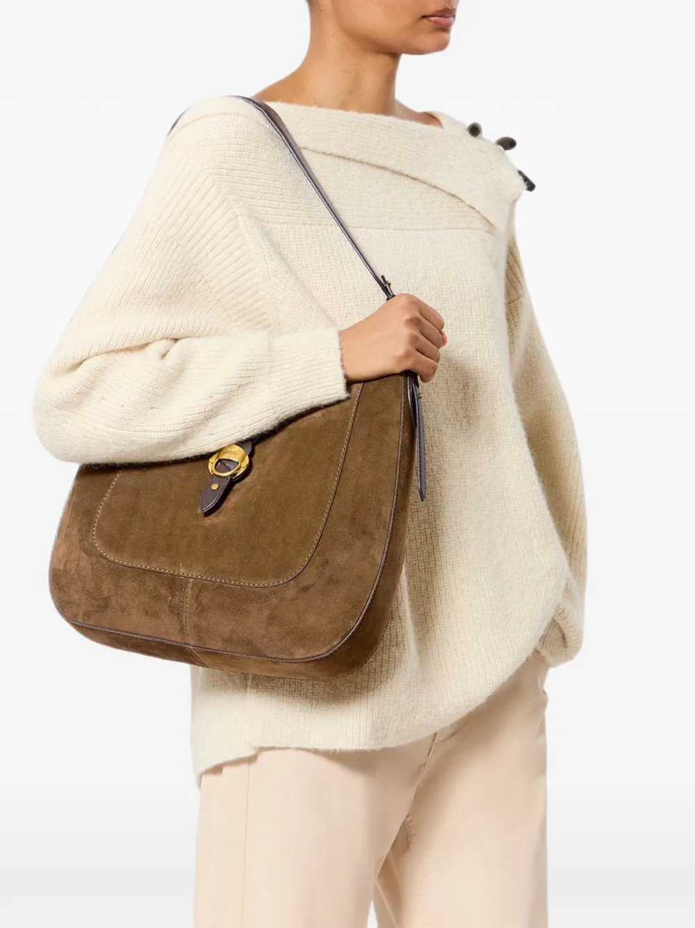 ISABEL MARANT Altay Hobo schoudertas Bruin