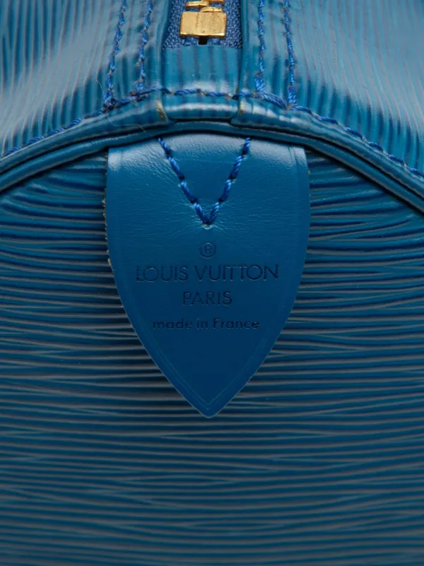 Louis Vuitton Epi Blue Boston Bag 難あり Louis Vuitton Pre-Owned 1993 Epi Speedy 25 Boston Bag | Blue