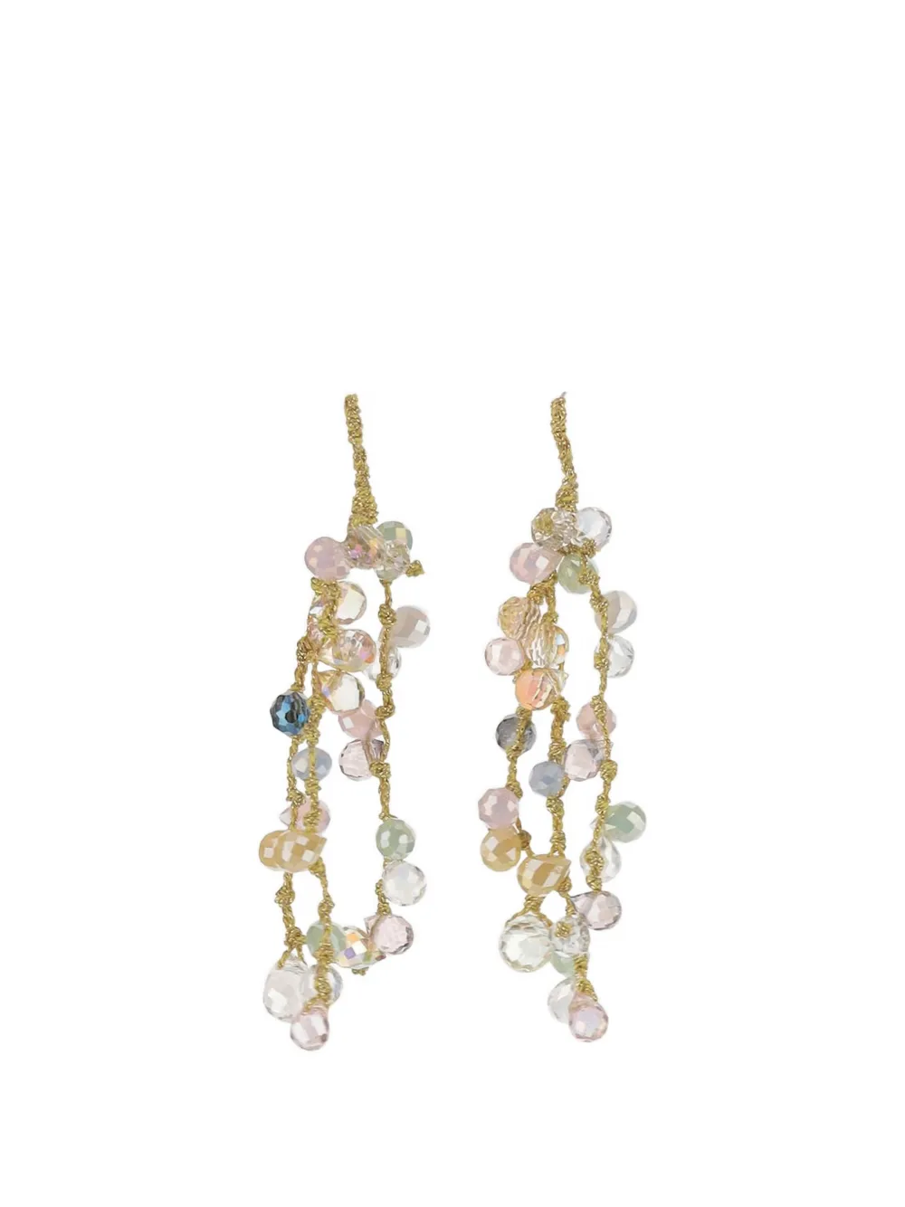 Mela crystal-embellished teardrop earrings - Oro