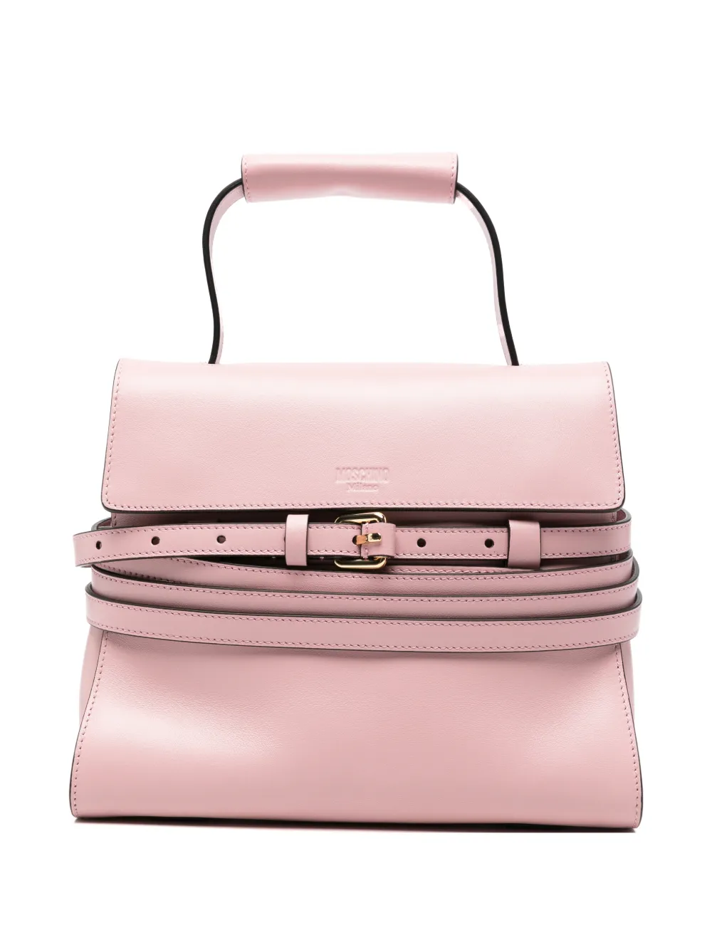 Moschino belt-detail tote bag - Rosa