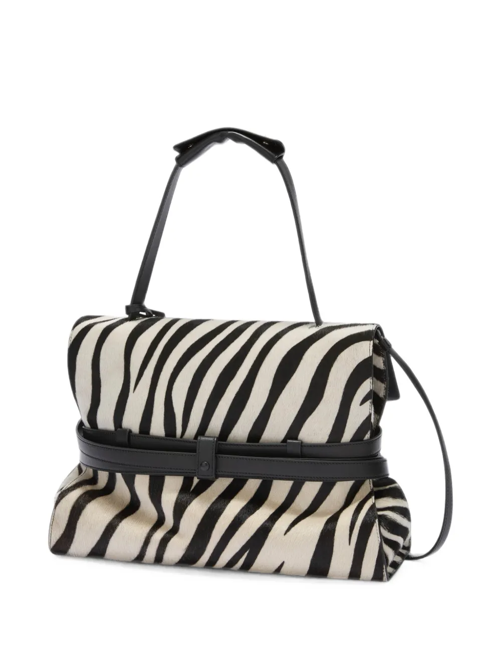 Moschino tote bag met zebraprint Wit