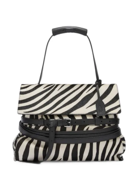 Moschino zebra-print belted tote bag