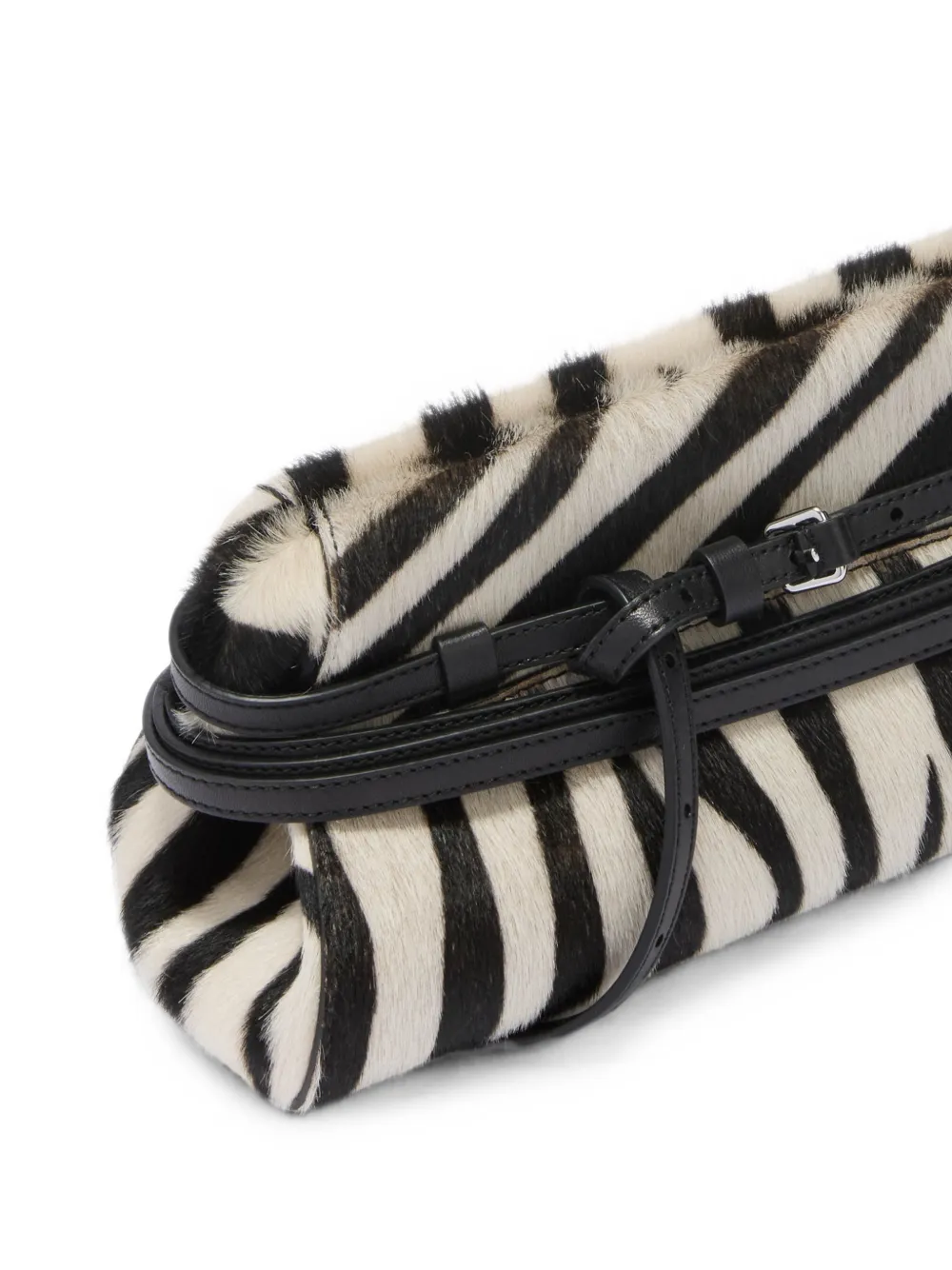 Moschino Clutch met zebraprint Wit