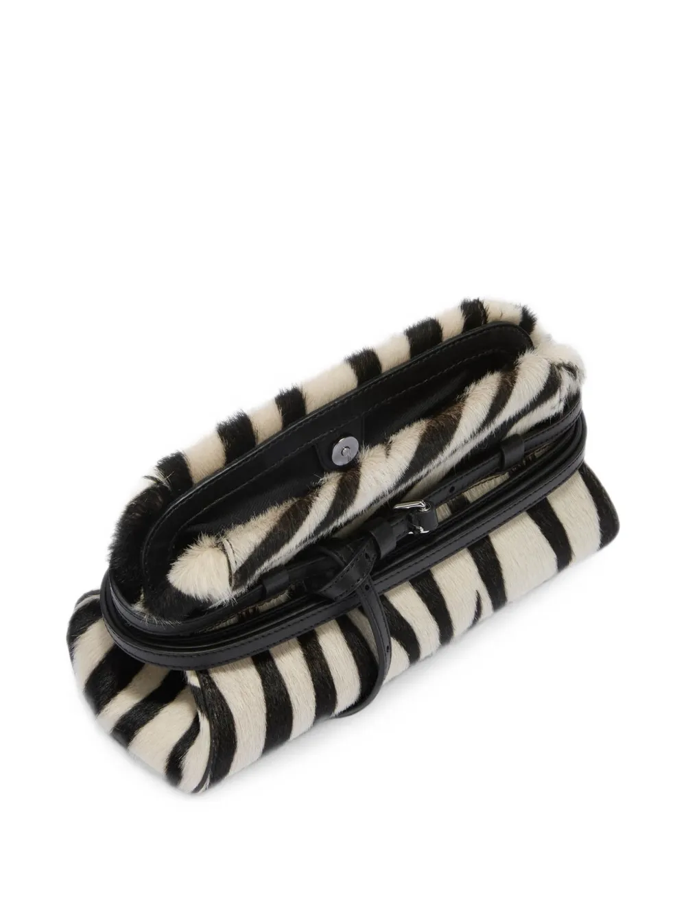 Moschino Clutch met zebraprint Wit