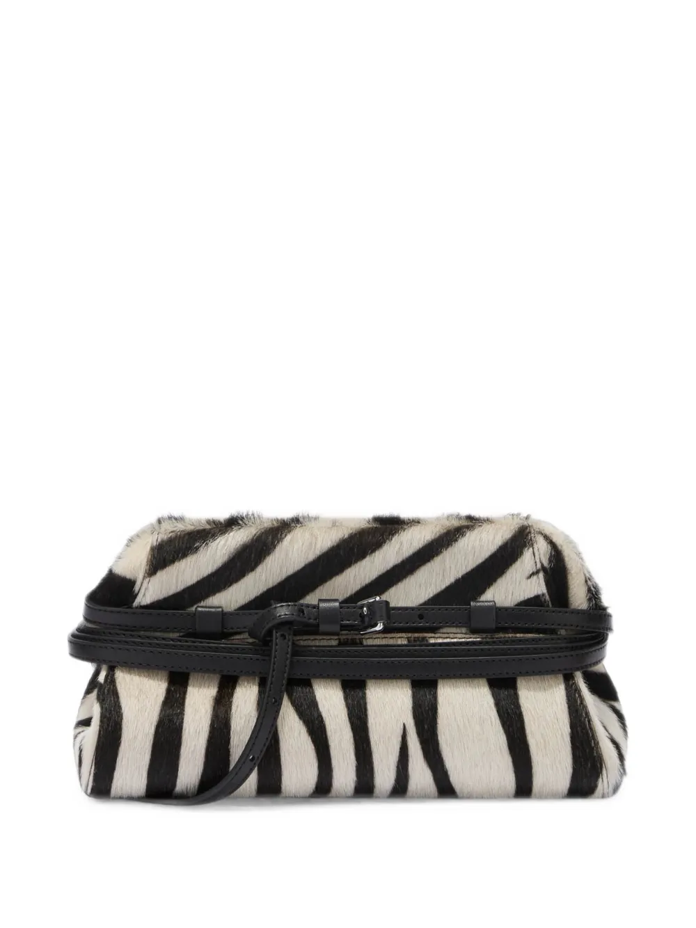 Moschino Clutch met zebraprint Wit