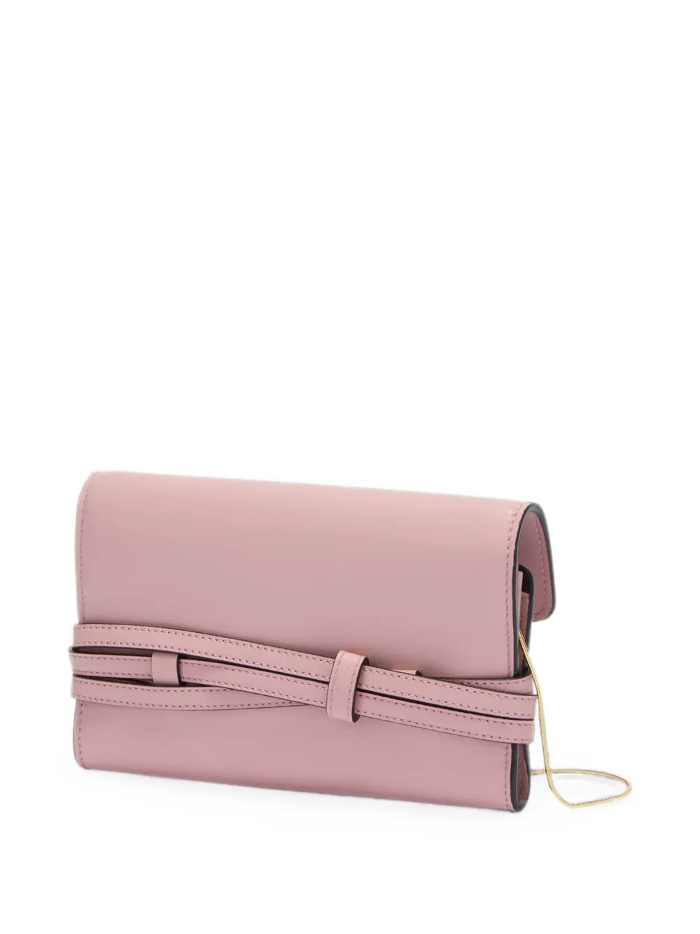 Moschino Leren portemonnee met gesp-detail Roze