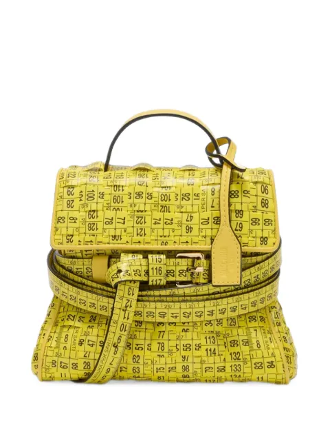 Moschino Tote Bag mit Maßband-Print und Schnalle