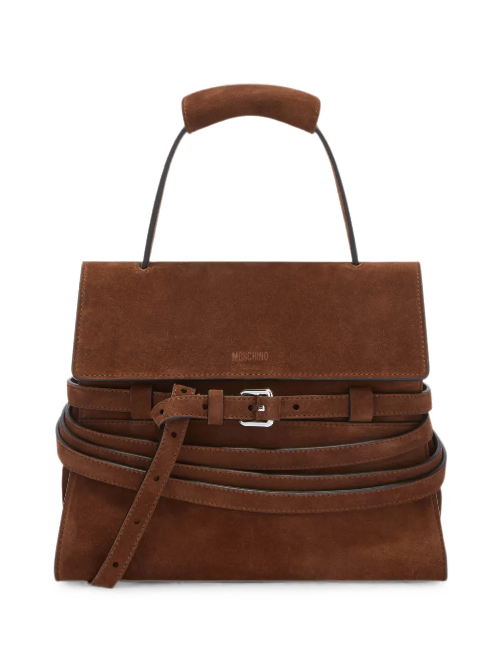 Moschino Tie Me regular handbag - Marrone